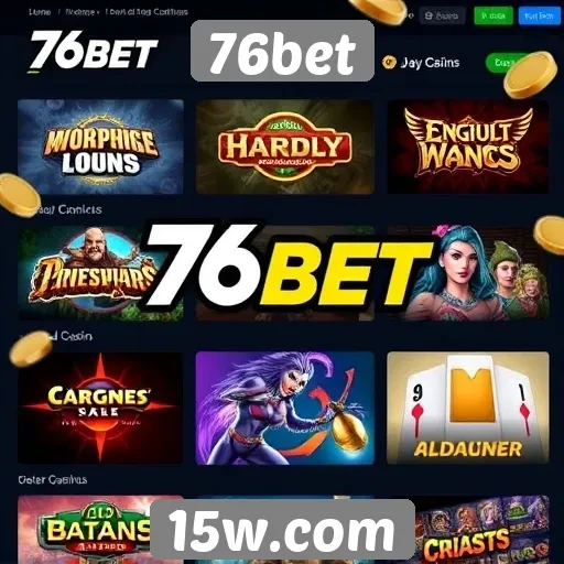 Principais jogos disponíveis na plataforma 76bet